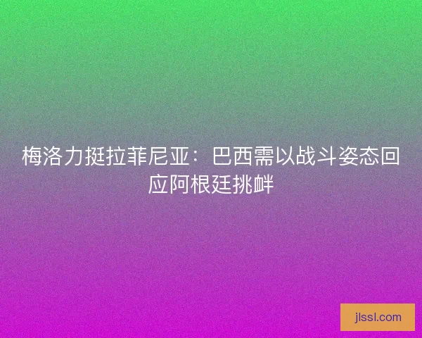 梅洛力挺拉菲尼亚：巴西需以战斗姿态回应阿根廷挑衅